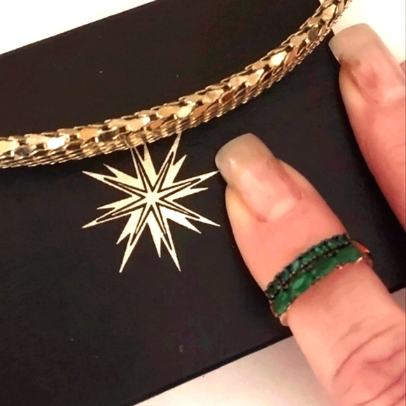 Green Opals Fashion Ring - Picture 10 of 14